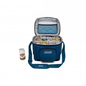 Coleman CHILLER 16 Can Insulated Soft Cooler Bag, Blue