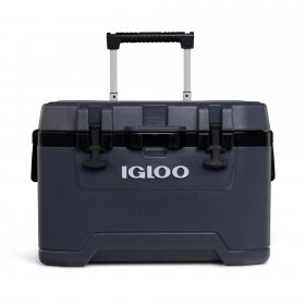 Igloo Overland 52 Qt Ice Chest Cooler with Wheels, Gray