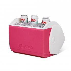Igloo 16 qt. Hard Sided Ice Chest Cooler, Pink and White