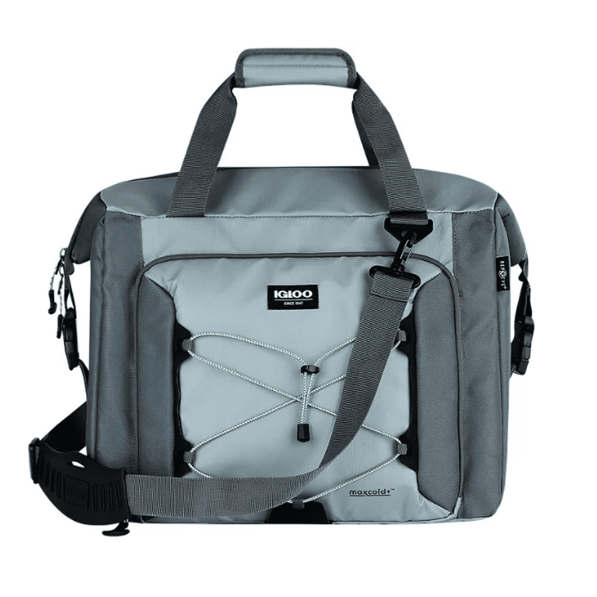 Igloo 36 Can Max Voyager Snapdown Soft Sided Cooler, Gray